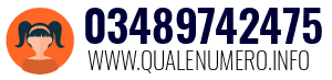 Numero di telefono 03489742475 03489742475