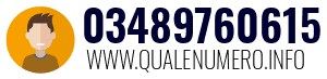 Numero di telefono 03489760615 03489760615
