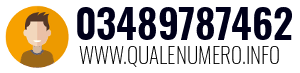Numero di telefono 03489787462 03489787462