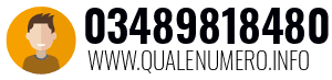 Numero di telefono 03489818480 03489818480