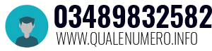 Numero di telefono 03489832582 03489832582