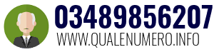 Numero di telefono 03489856207 03489856207