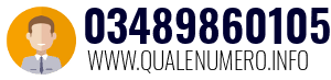 Numero di telefono 03489860105 03489860105