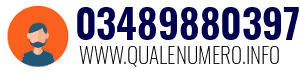 Numero di telefono 03489880397 03489880397