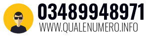 Numero di telefono 03489948971 03489948971