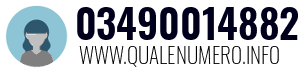 Numero di telefono 03490014882 03490014882