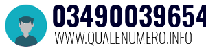 Numero di telefono 03490039654 03490039654
