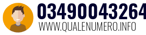Numero di telefono 03490043264 03490043264