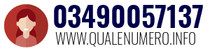 Numero di telefono 03490057137 03490057137