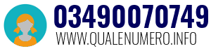 Numero di telefono 03490070749 03490070749