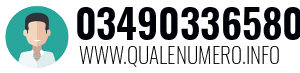 Numero di telefono 03490336580 03490336580