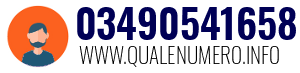 Numero di telefono 03490541658 03490541658