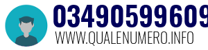 Numero di telefono 03490599609 03490599609