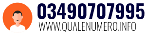 Numero di telefono 03490707995 03490707995