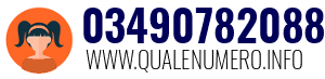Numero di telefono 03490782088 03490782088