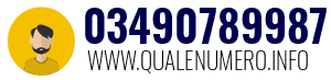 Numero di telefono 03490789987 03490789987