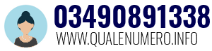 Numero di telefono 03490891338 03490891338
