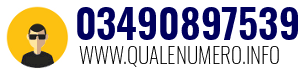 Numero di telefono 03490897539 03490897539