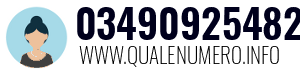 Numero di telefono 03490925482 03490925482