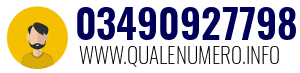 Numero di telefono 03490927798 03490927798