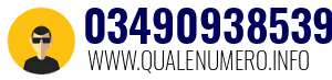 Numero di telefono 03490938539 03490938539