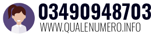 Numero di telefono 03490948703 03490948703