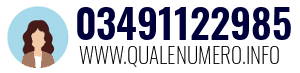 Numero di telefono 03491122985 03491122985