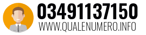 Numero di telefono 03491137150 03491137150