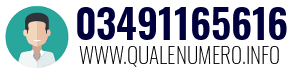 Numero di telefono 03491165616 03491165616