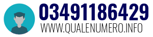 Numero di telefono 03491186429 03491186429