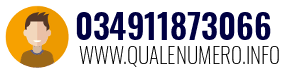 Numero di telefono 034911873066 034911873066