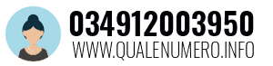 Numero di telefono 034912003950 034912003950