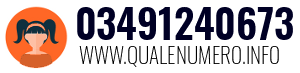 Numero di telefono 03491240673 03491240673