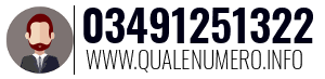 Numero di telefono 03491251322 03491251322