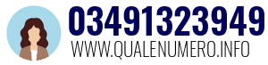 Numero di telefono 03491323949 03491323949