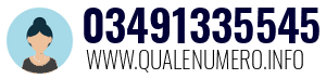 Numero di telefono 03491335545 03491335545