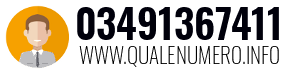 Numero di telefono 03491367411 03491367411