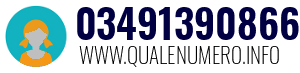 Numero di telefono 03491390866 03491390866