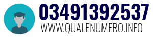 Numero di telefono 03491392537 03491392537