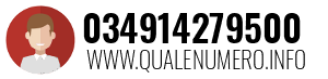 Numero di telefono 034914279500 034914279500