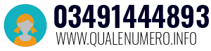 Numero di telefono 03491444893 03491444893