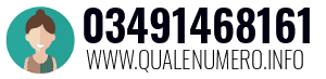 Numero di telefono 03491468161 03491468161