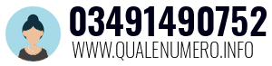 Numero di telefono 03491490752 03491490752