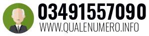 Numero di telefono 03491557090 03491557090