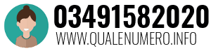 Numero di telefono 03491582020 03491582020