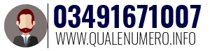 Numero di telefono 03491671007 03491671007