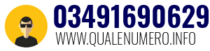 Numero di telefono 03491690629 03491690629