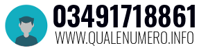 Numero di telefono 03491718861 03491718861