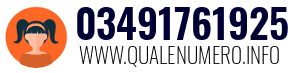 Numero di telefono 03491761925 03491761925