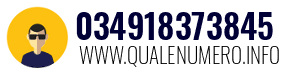 Numero di telefono 034918373845 034918373845